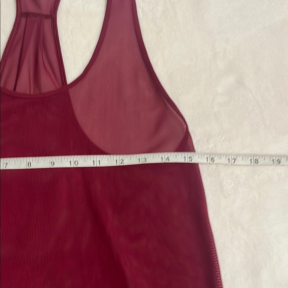 lululemon athletica Burgundy Sheer Tank Top - Picture 7 of 7
